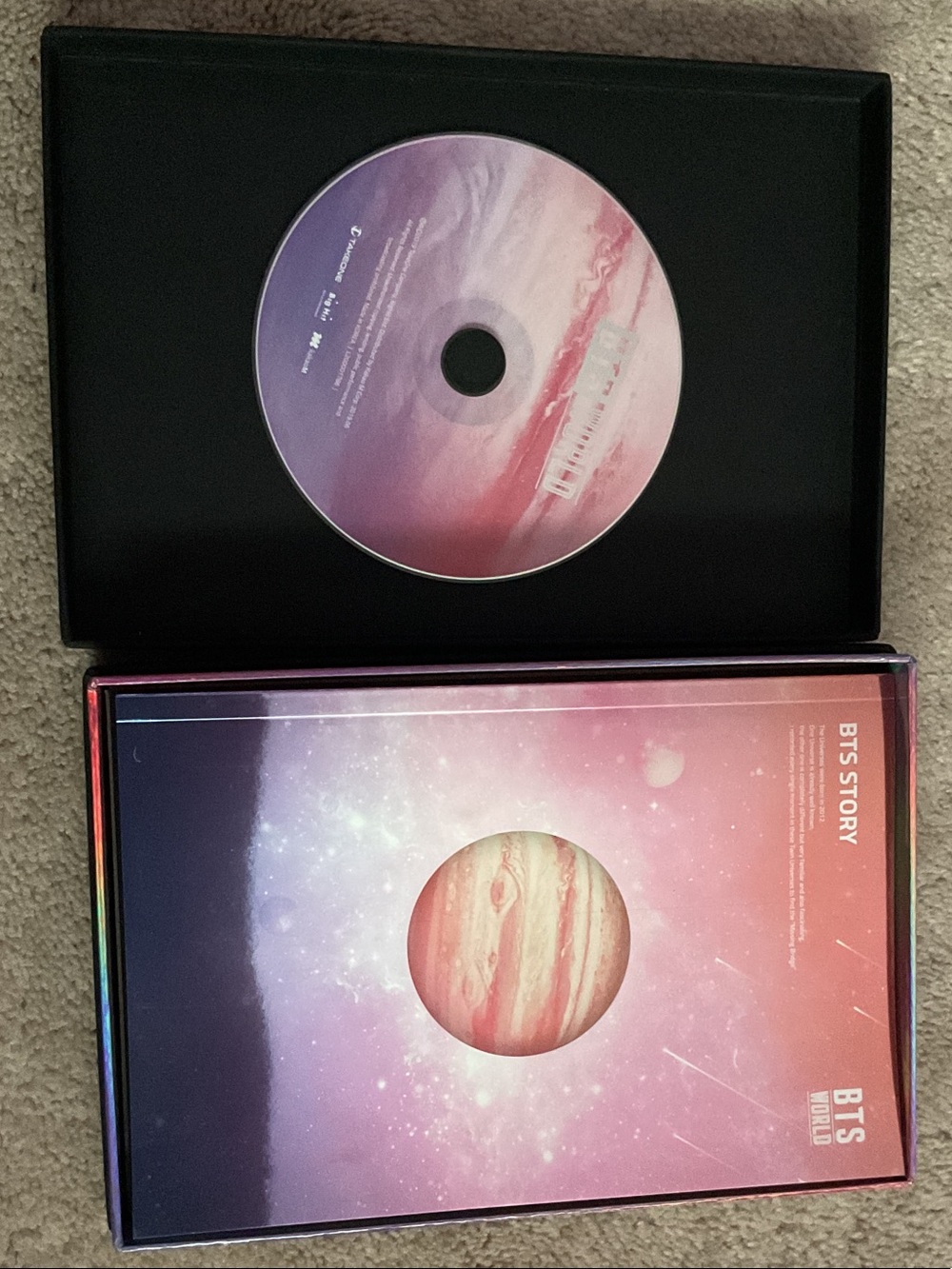 BTS World Deluxe Album - Pink & Purple Astral Design